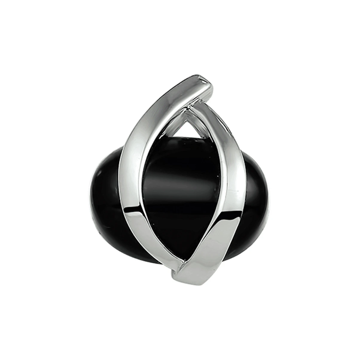 hanger onyx zilver gerhodineerd