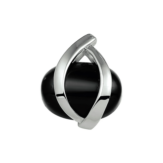 hanger onyx zilver gerhodineerd