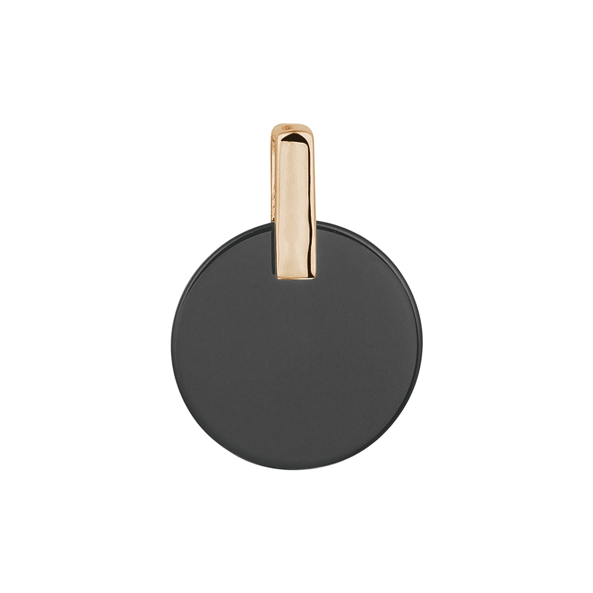 hanger onyx zilver verguld (rosé)
