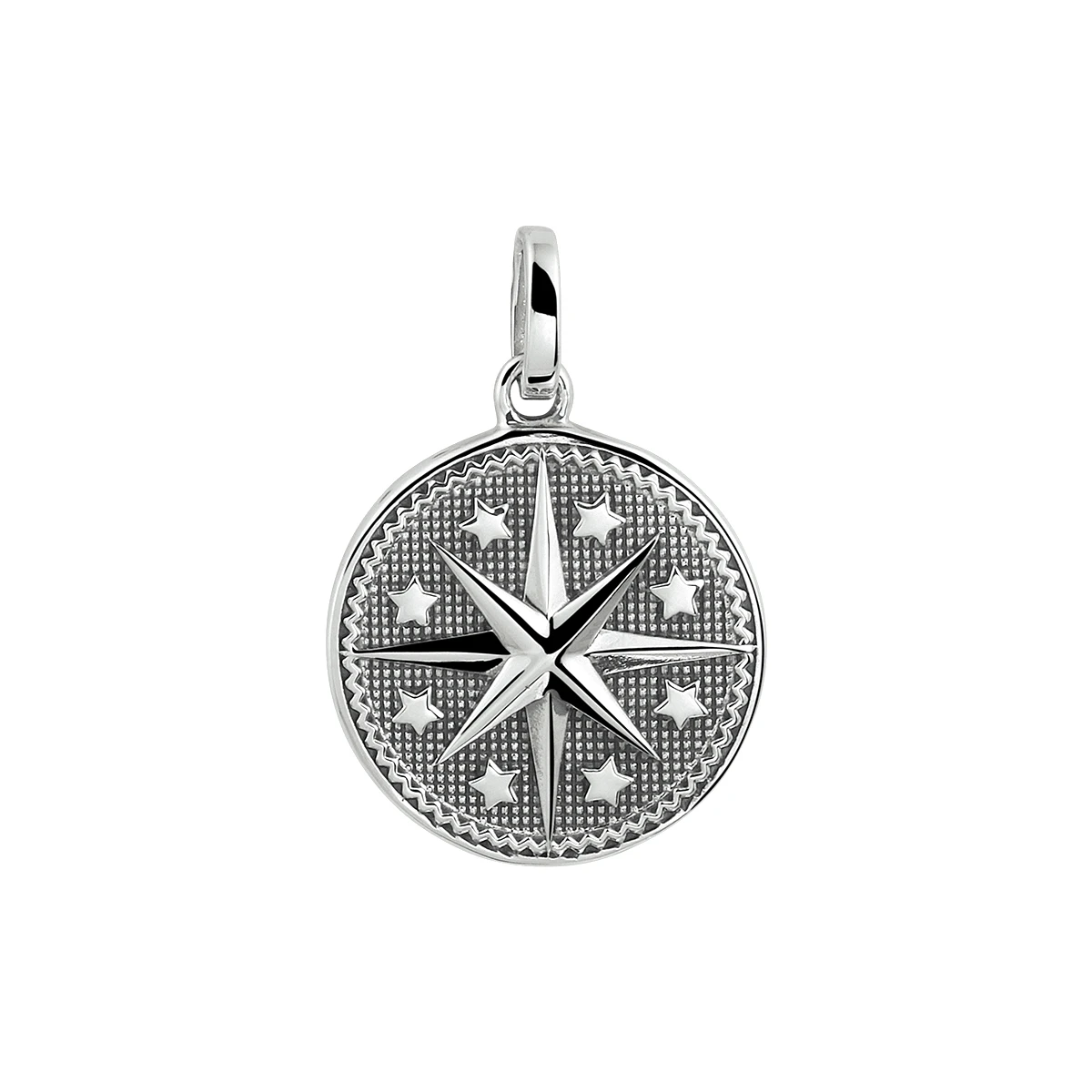 hanger oxi ster zilver geoxideerd
