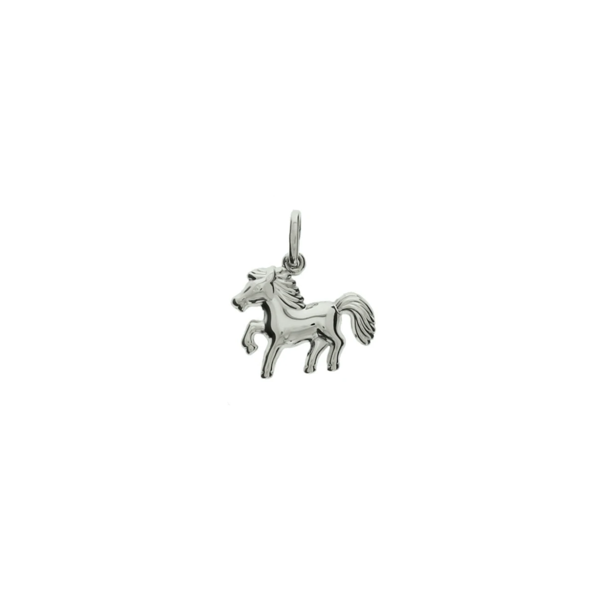 hanger paard zilver gerhodineerd