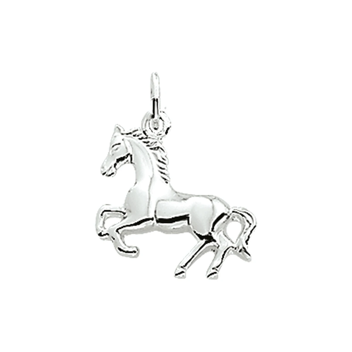 hanger paard zilver wit