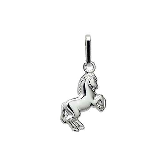 hanger paard zilver wit