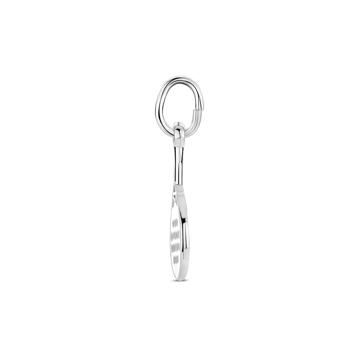 hanger padelracket 21 mm zilver wit