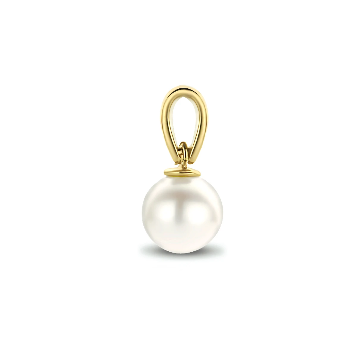 hanger parel 10 mm 14K geelgoud