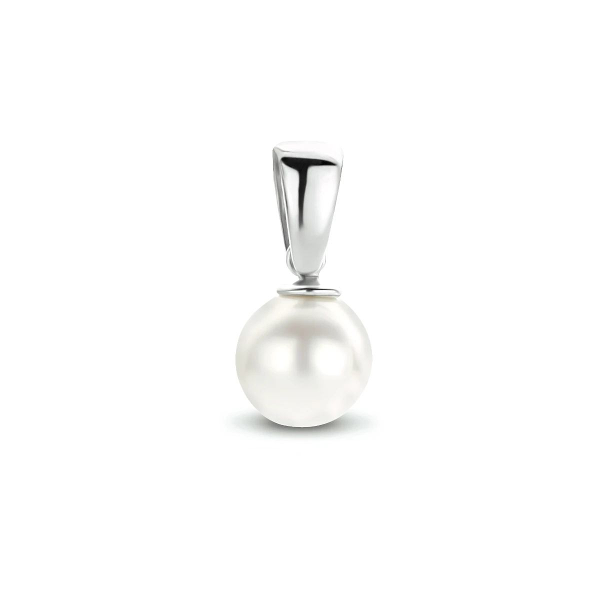 hanger parel 10 mm 14K witgoud