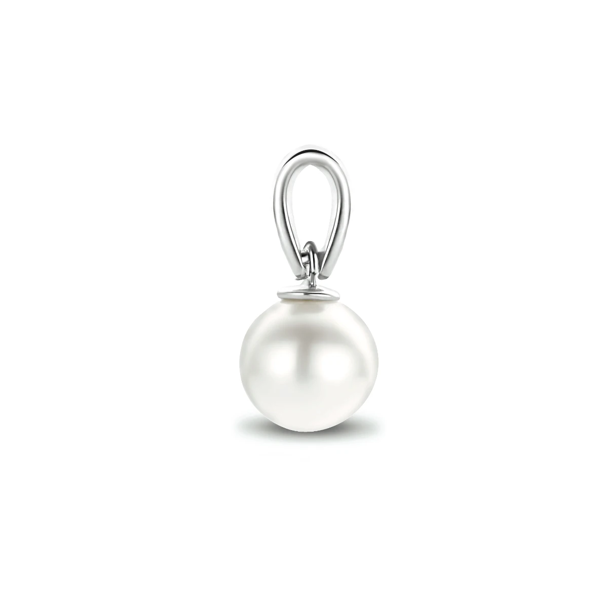 hanger parel 10 mm 14K witgoud