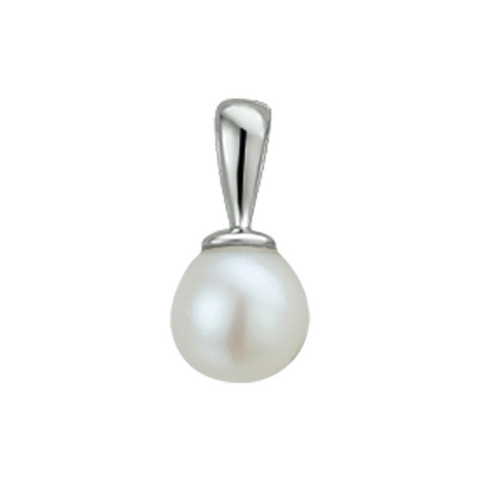 hanger parel 12 mm 14K witgoud