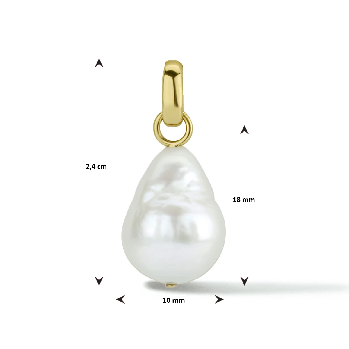 hanger parel 14K geelgoud