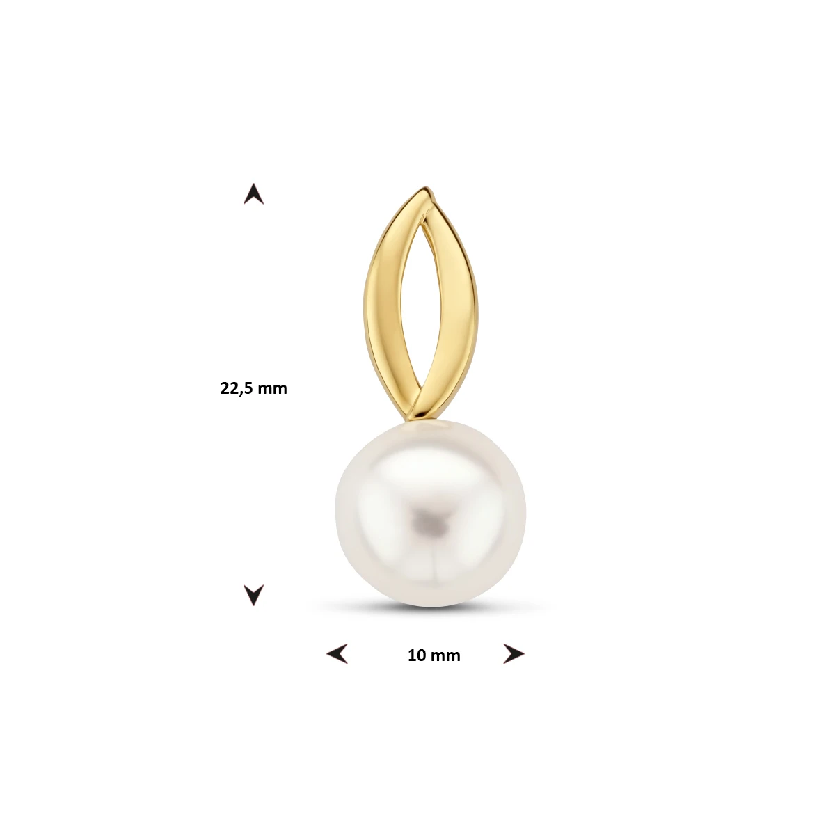hanger parel 14K geelgoud