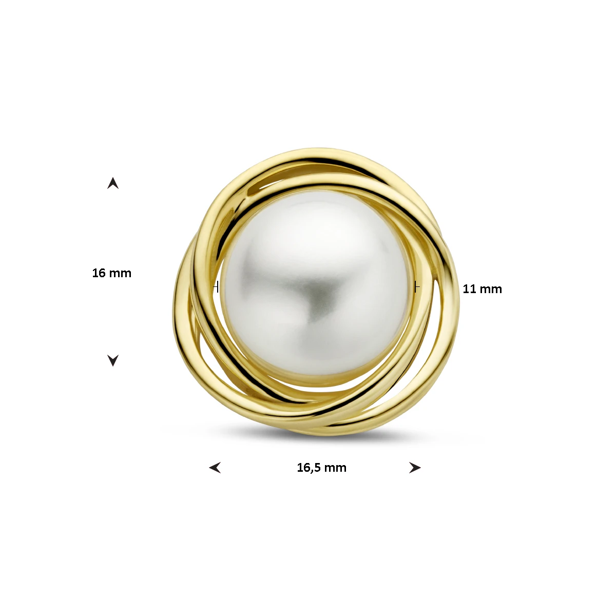 hanger parel 14K geelgoud