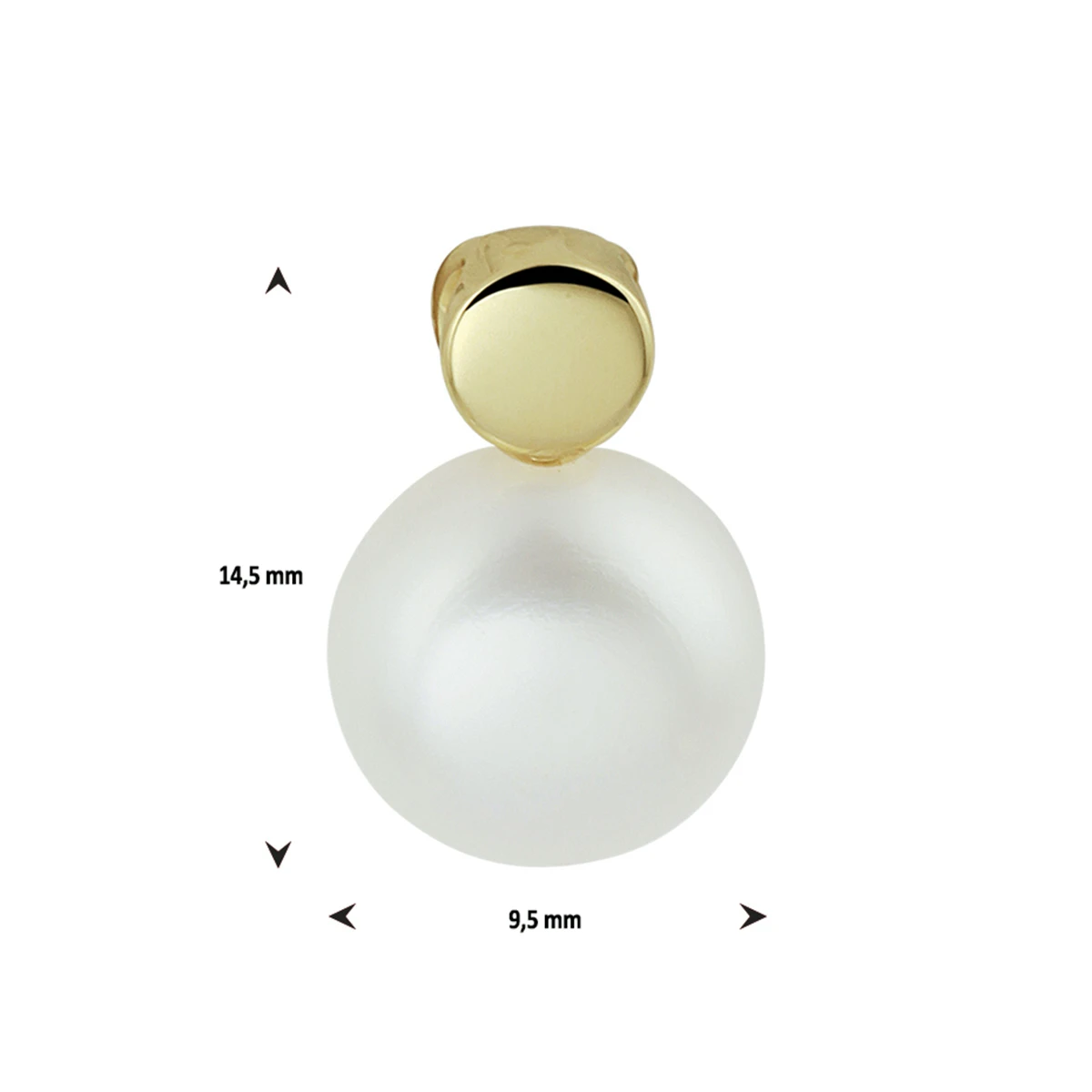 hanger parel 14K geelgoud