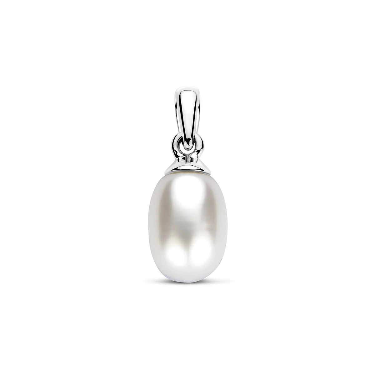 hanger parel 15 mm 14K witgoud