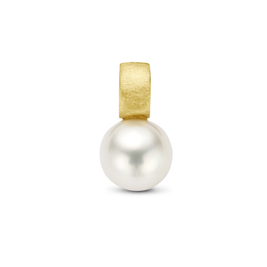 hanger parel gescratcht 14K geelgoud