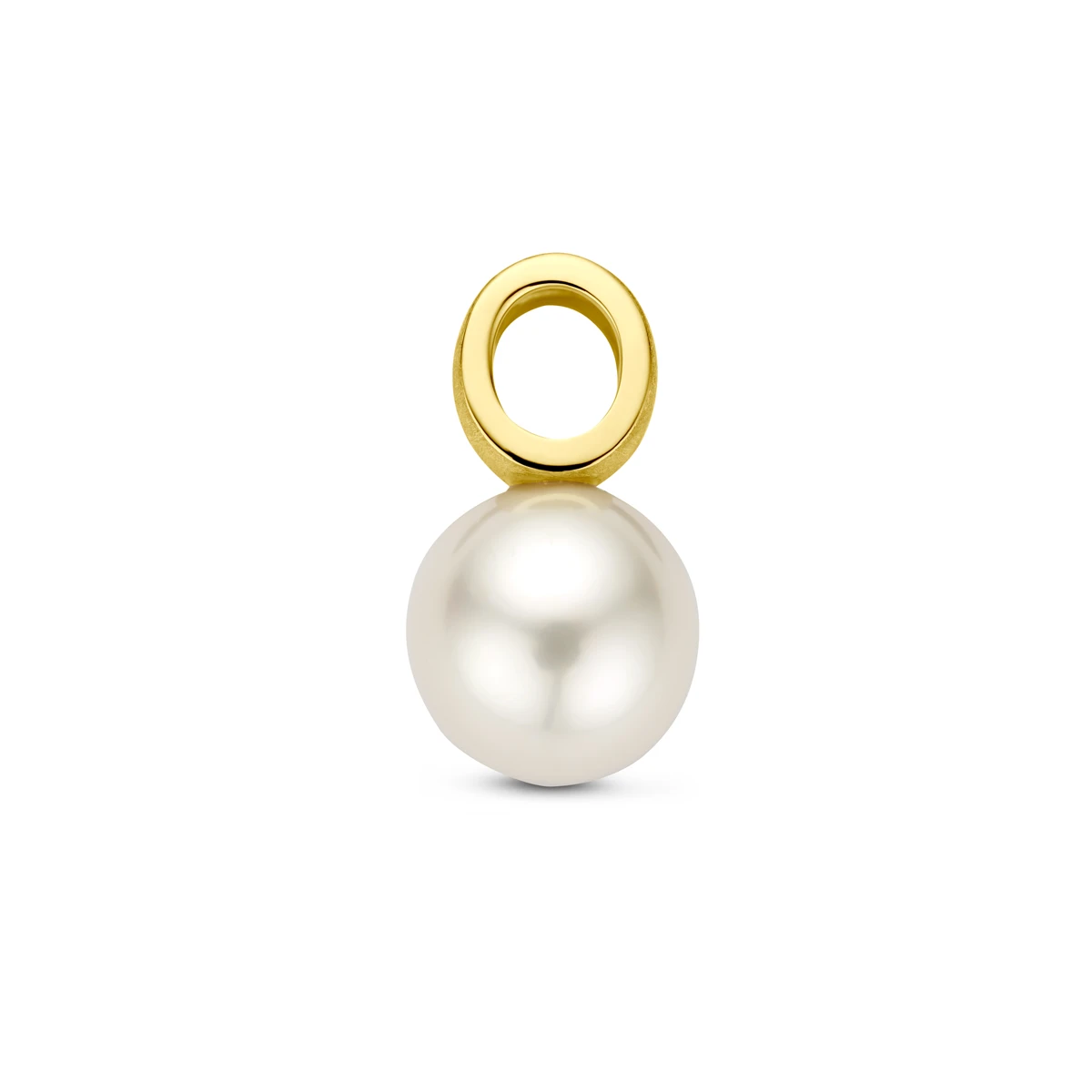hanger parel gescratcht 14K geelgoud