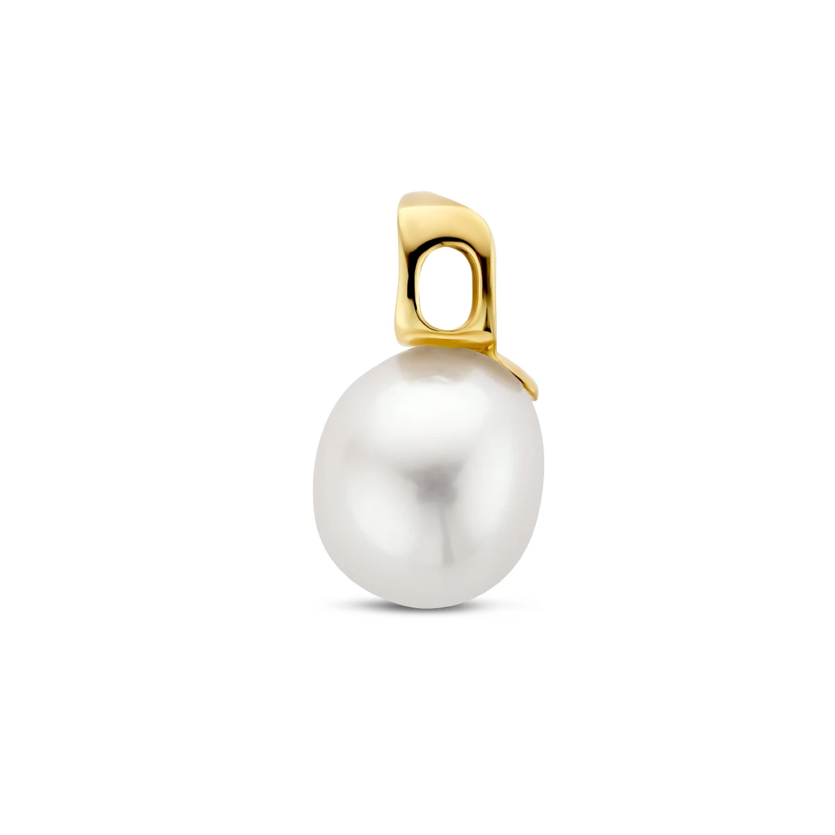 hanger parel gescratcht 14K geelgoud