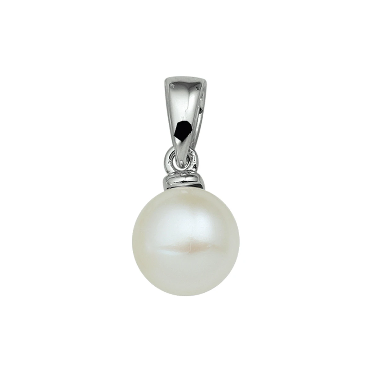 hanger parel zilver gerhodineerd