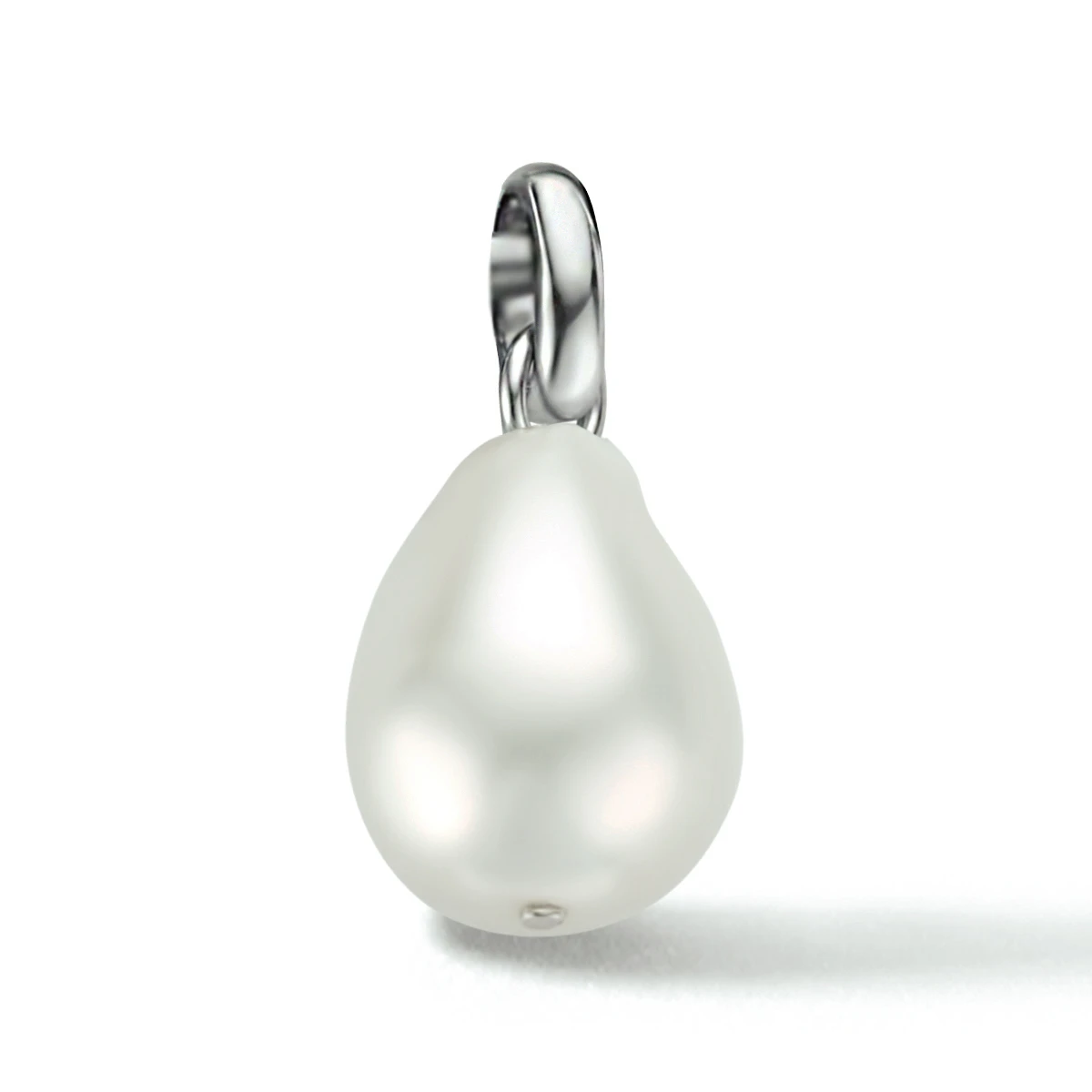 hanger parel zilver gerhodineerd