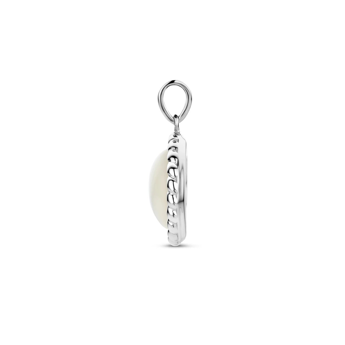 hanger parelmoer zilver gerhodineerd