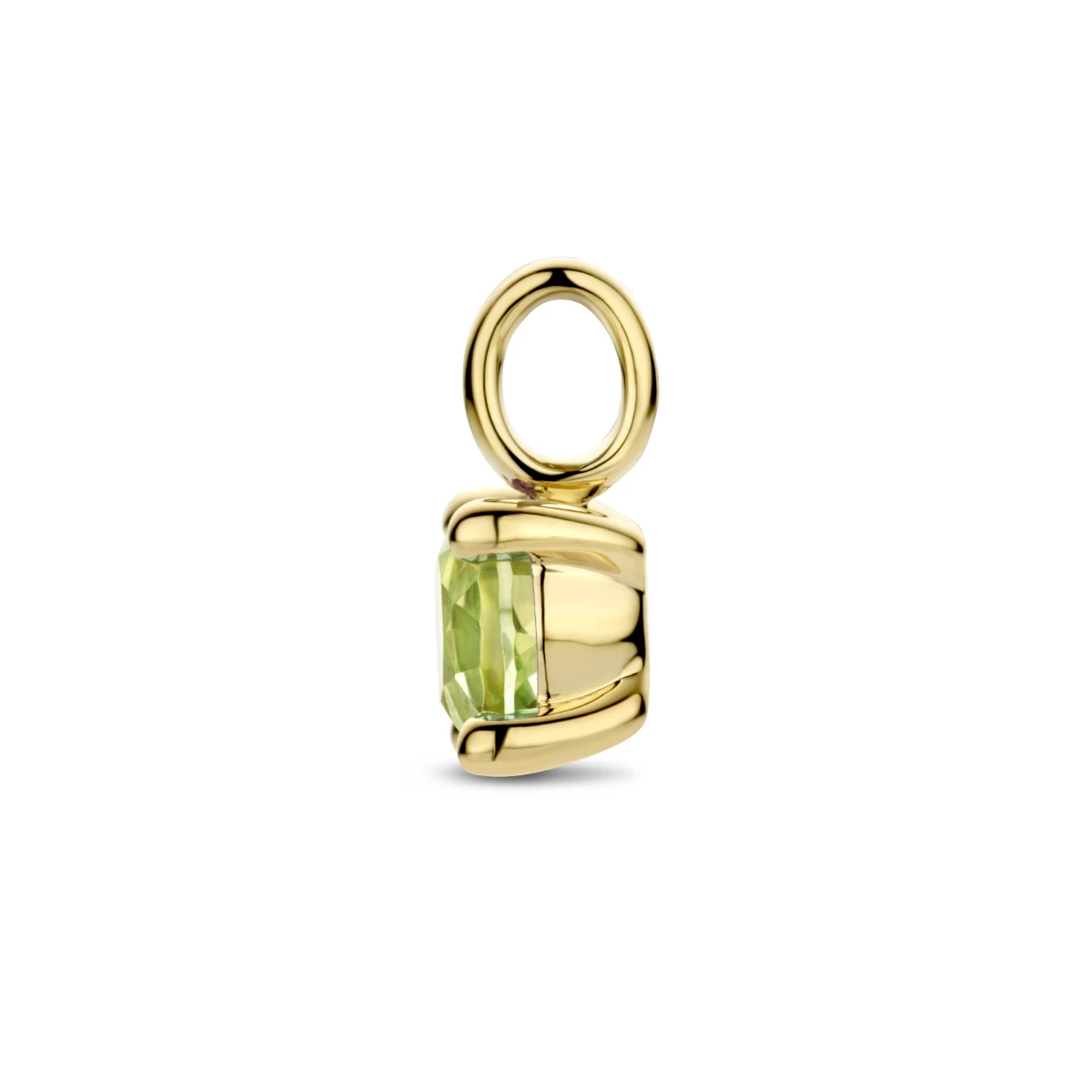 hanger peridot 14K geelgoud