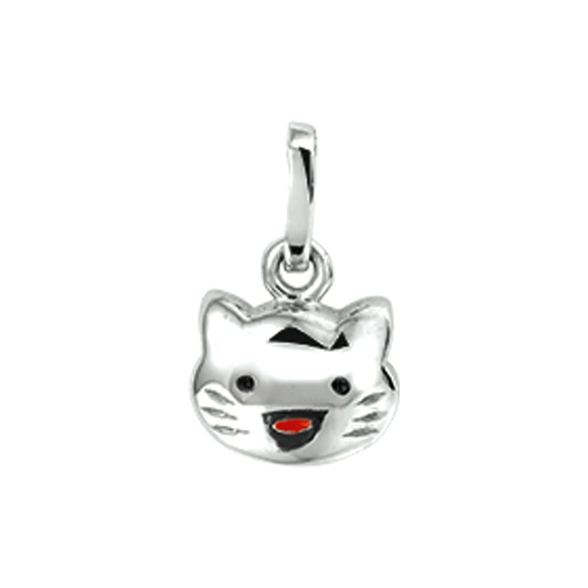 hanger poes zilver gerhodineerd