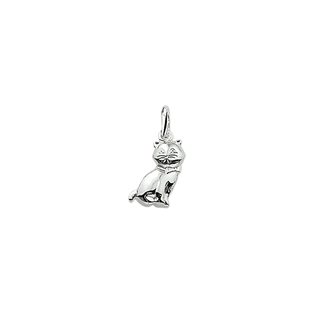 hanger poes zilver gerhodineerd
