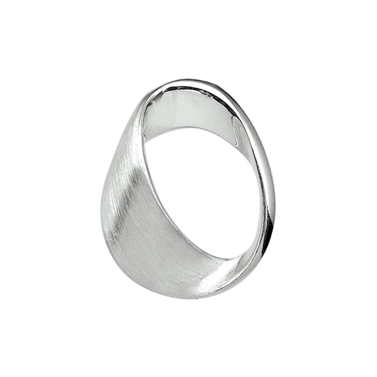hanger poli/mat zilver gerhodineerd