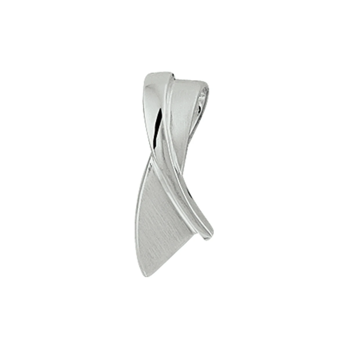 hanger poli/mat zilver gerhodineerd