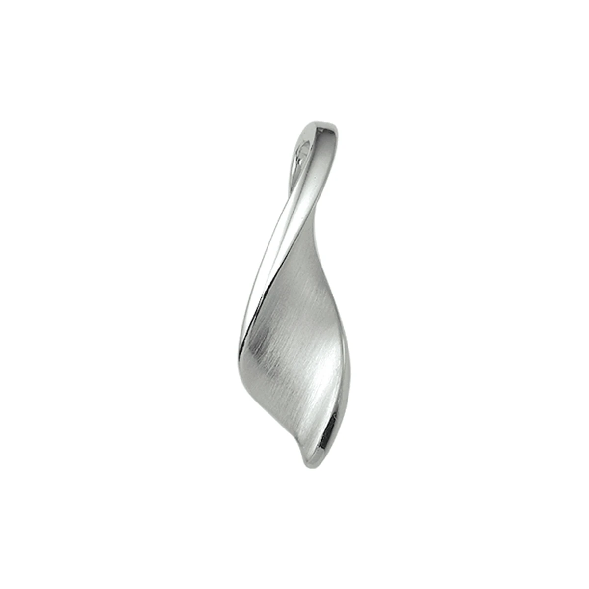 hanger poli/mat zilver gerhodineerd