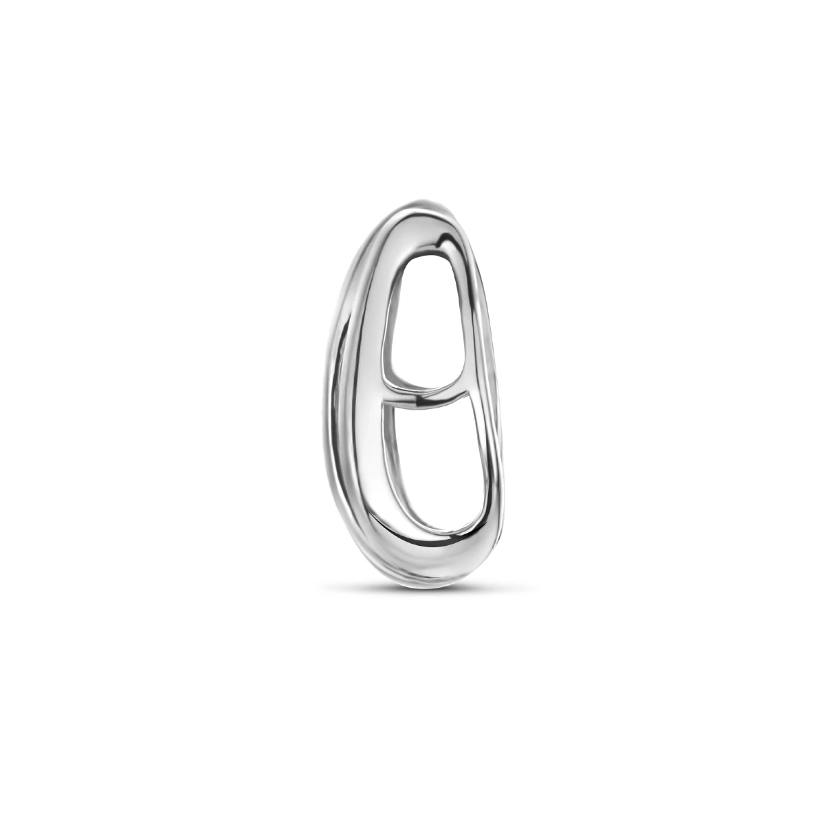 hanger poli/mat zilver gerhodineerd