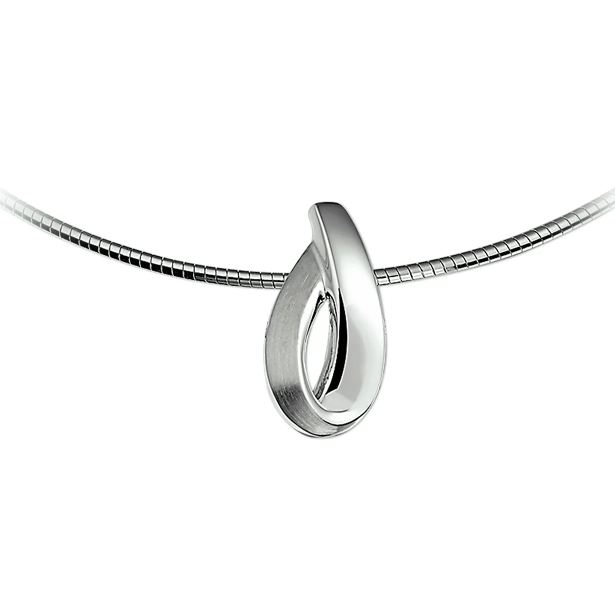hanger poli/mat zilver gerhodineerd