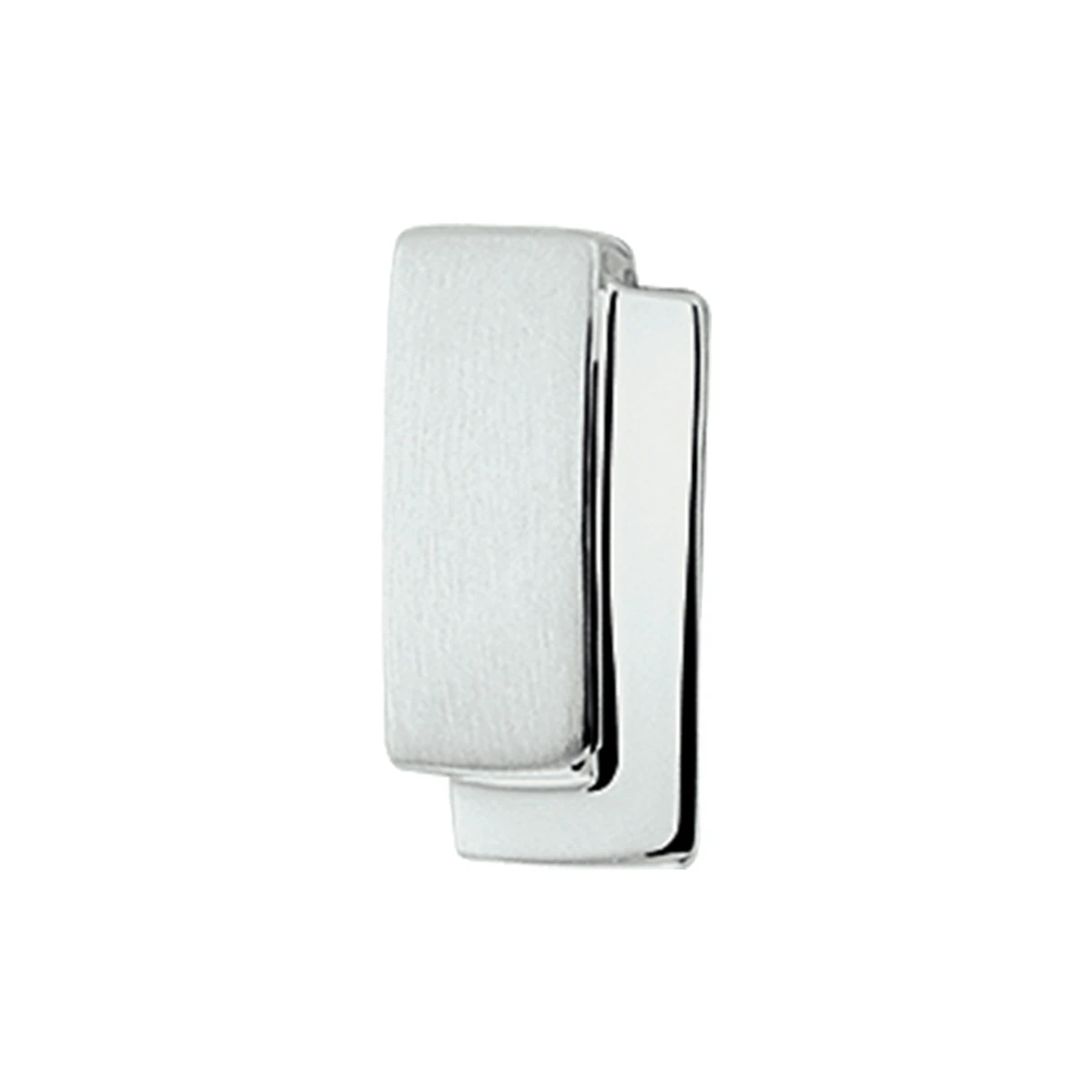 hanger poli/mat zilver gerhodineerd