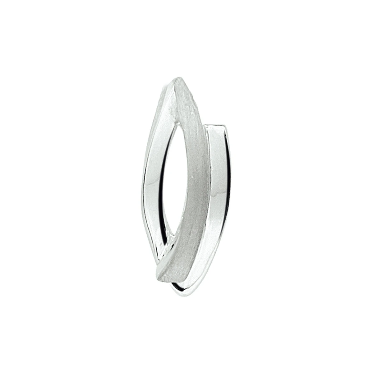 hanger poli/mat zilver gerhodineerd