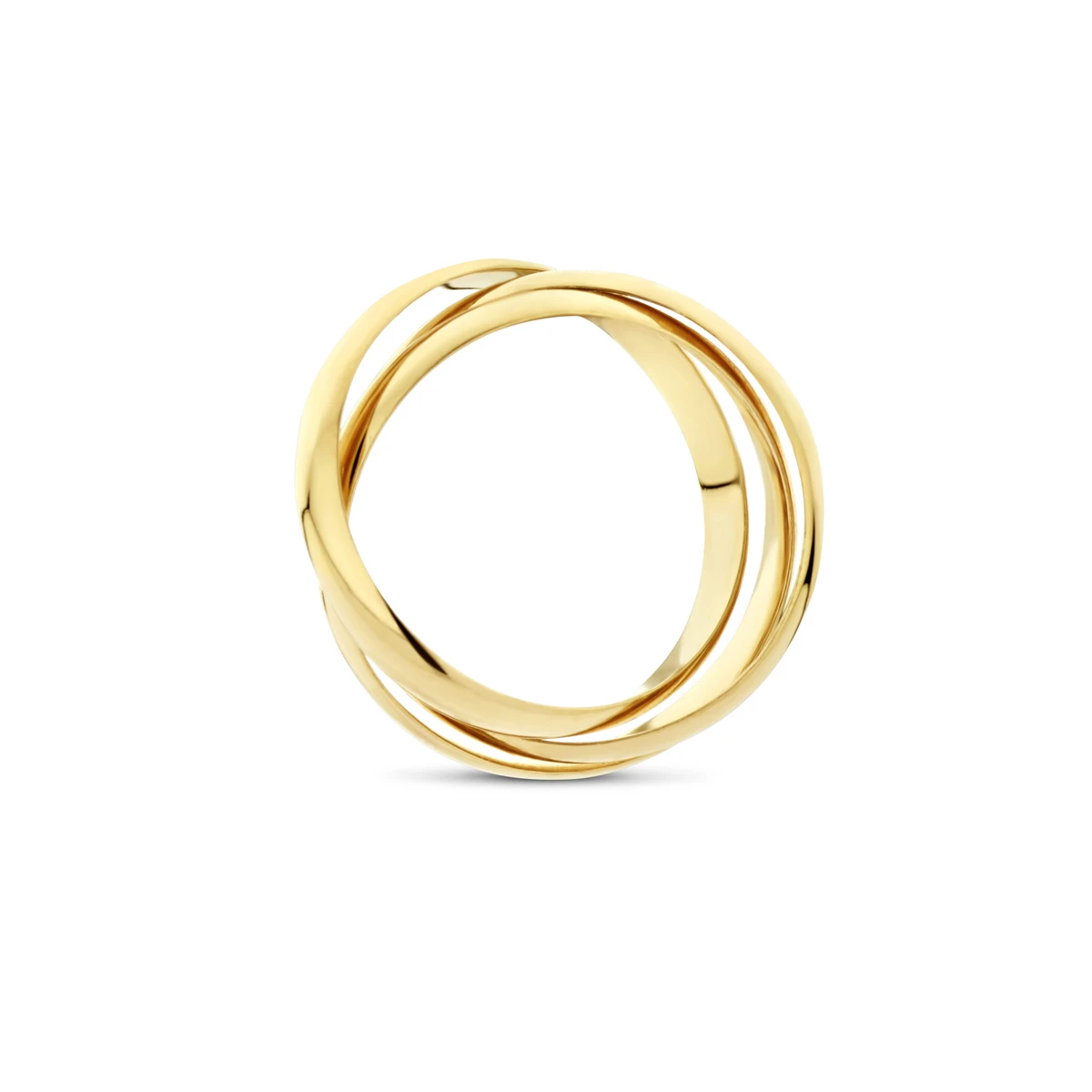 hanger ringetjes 10 mm 14K geelgoud