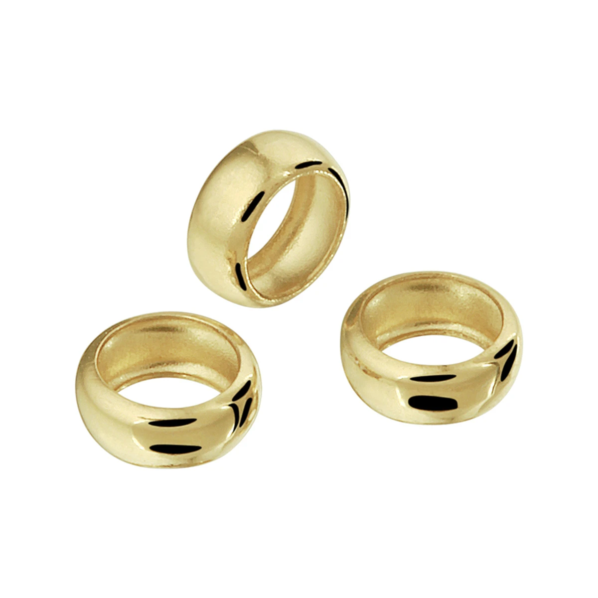 hanger ringetjes 14K geelgoud