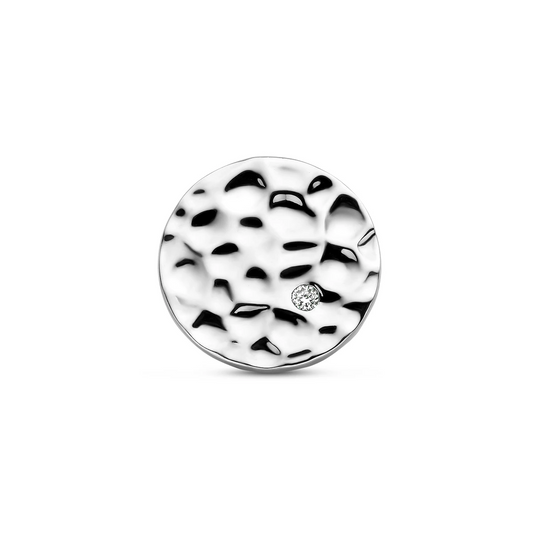 hanger rond diamant 0.02ct j p1 zilver gerhodineerd