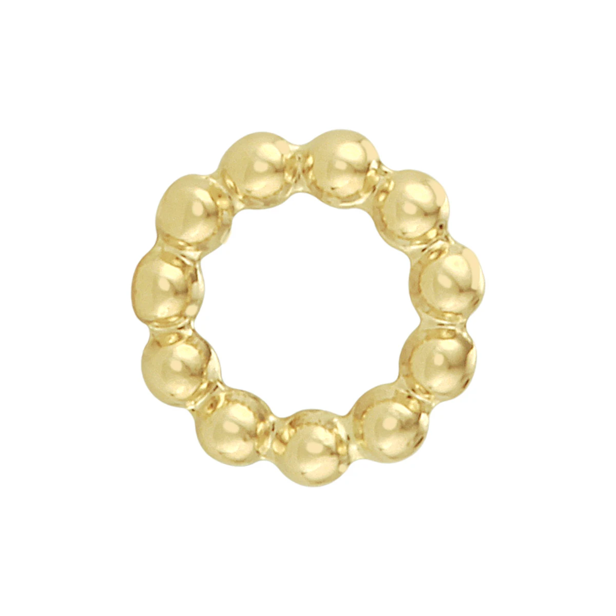 hanger rondje bolletjes 14K geelgoud