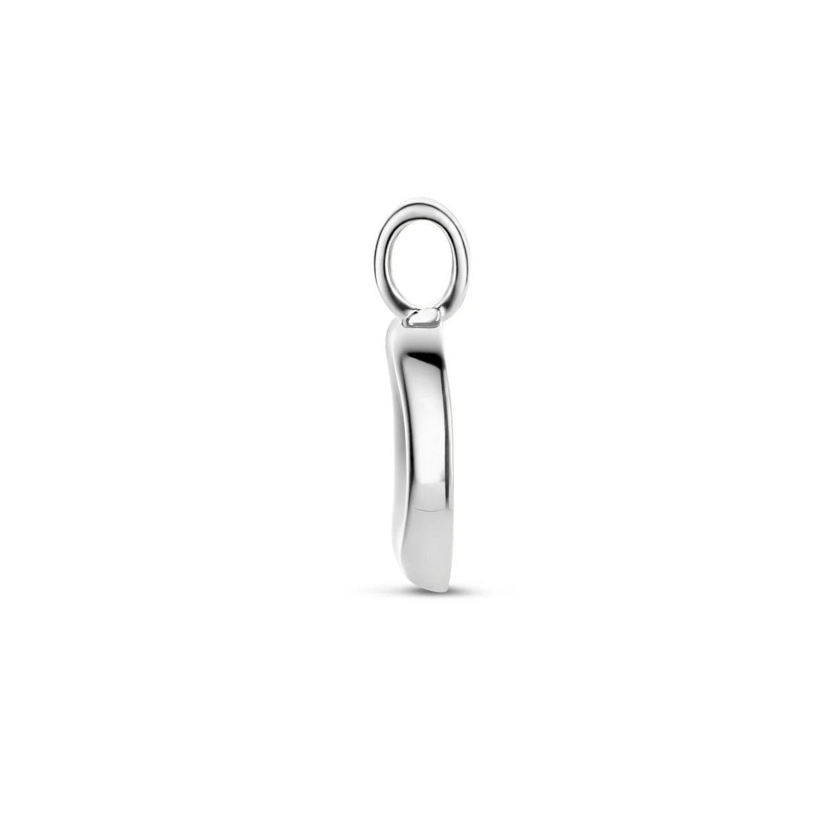 hanger rondje zilver gerhodineerd