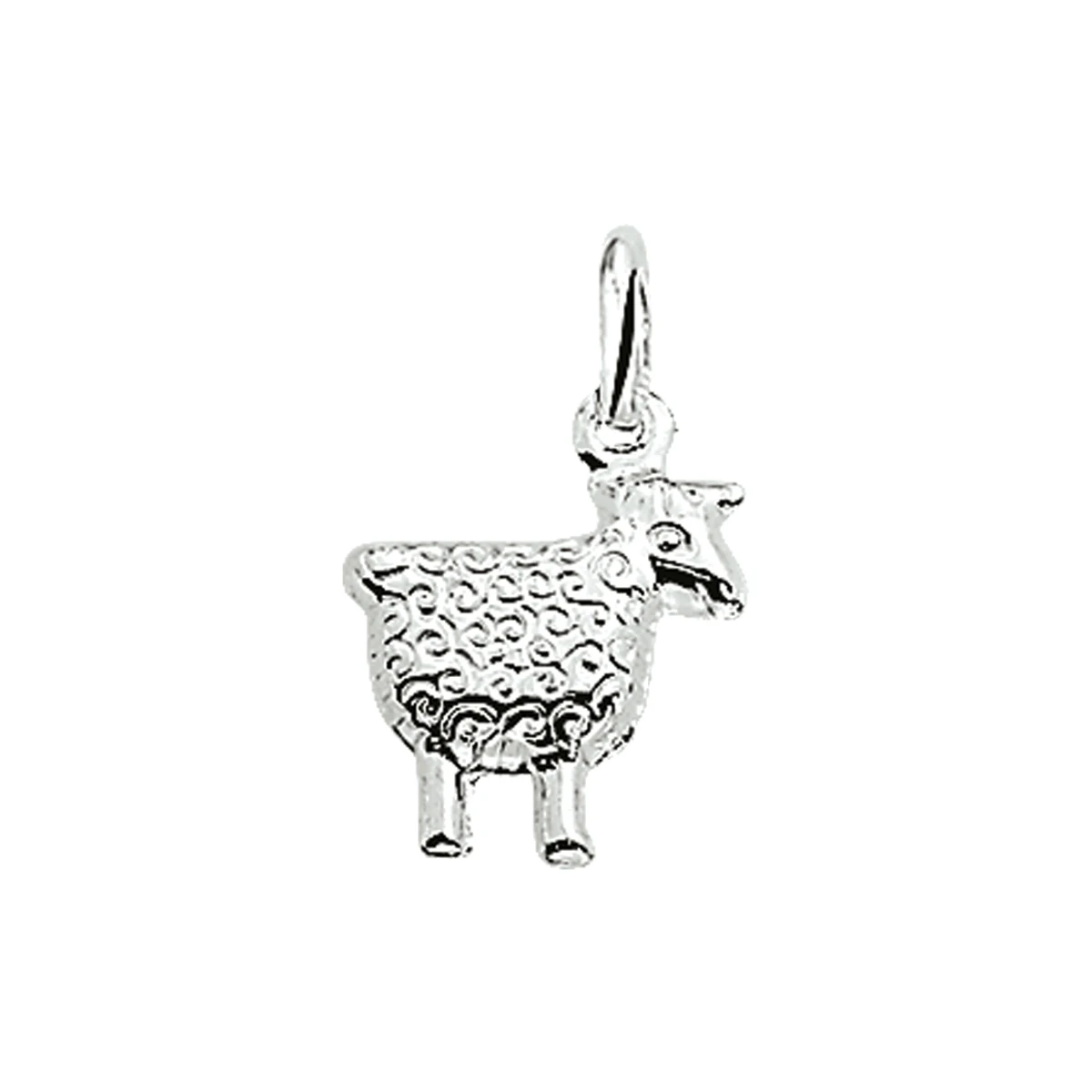 hanger schaap zilver wit