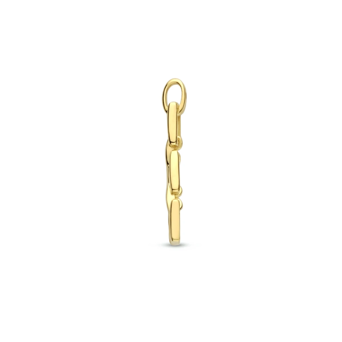 hanger schakel 14K geelgoud