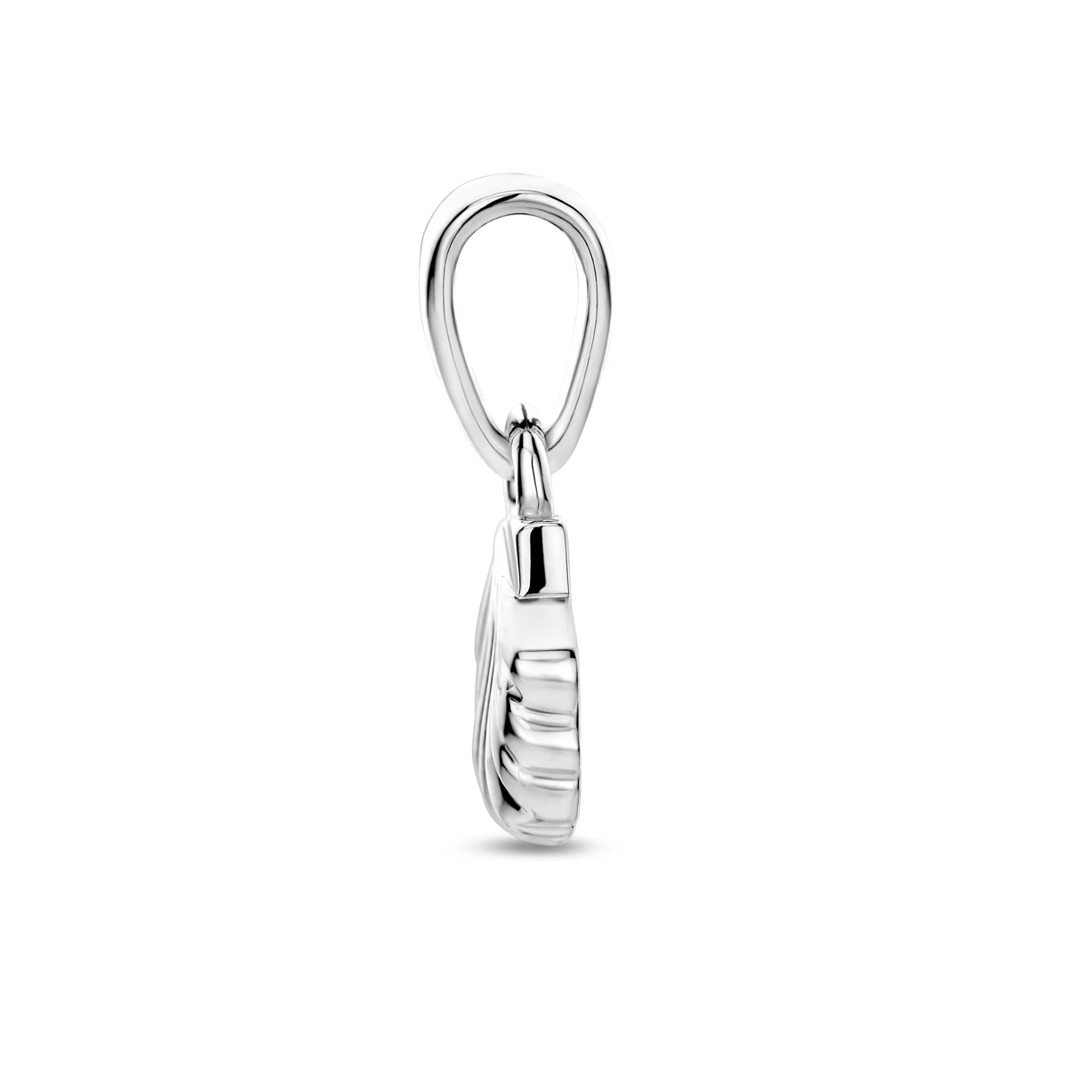 hanger schelp 15 mm zilver gerhodineerd