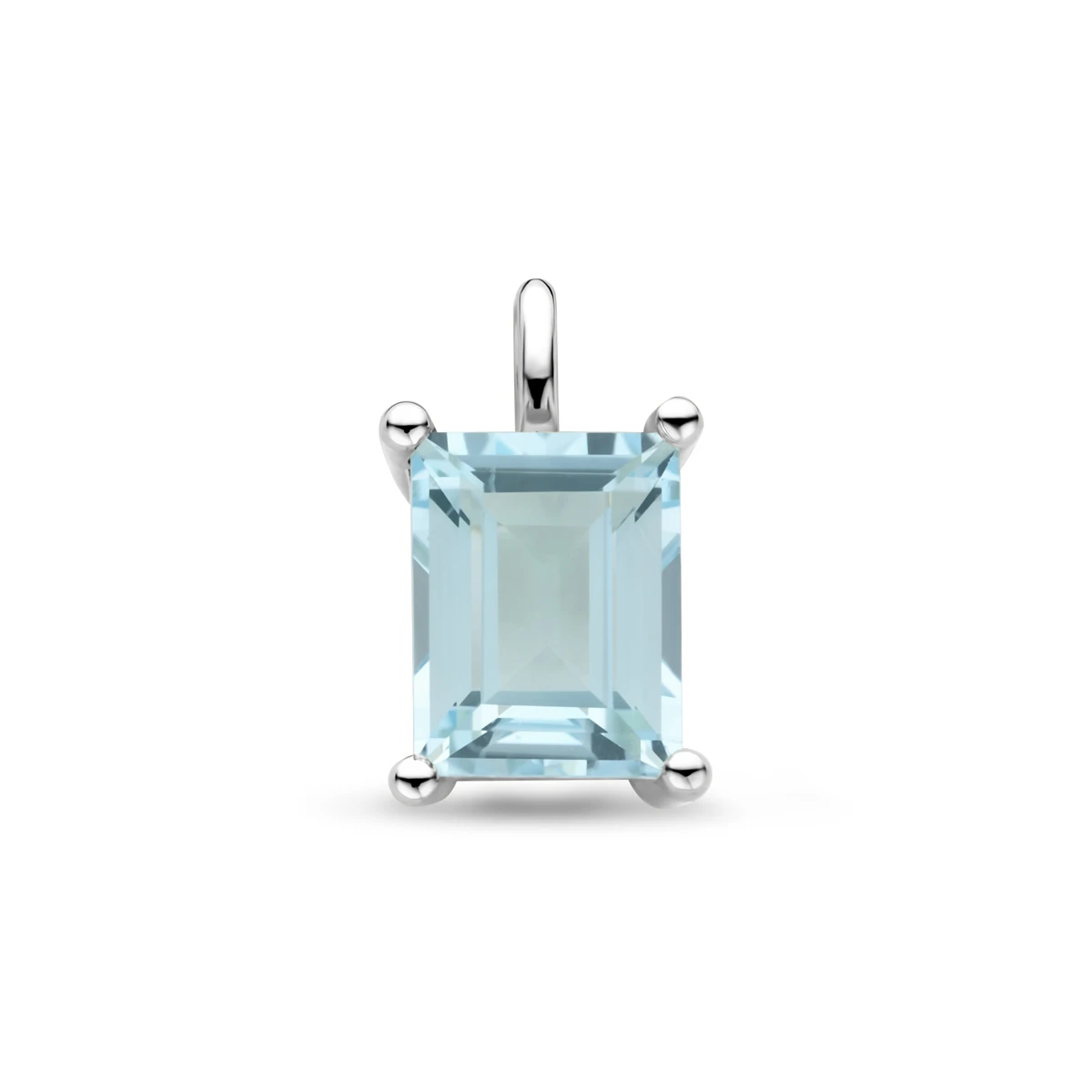 hanger sky blue topaas 14,5 mm zilver gerhodineerd