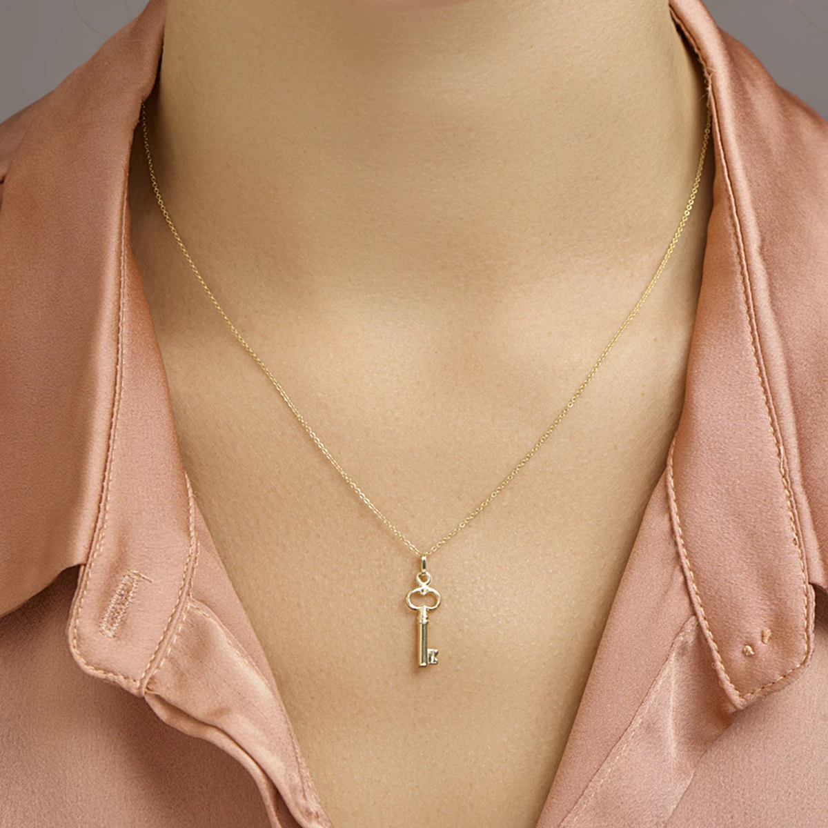 hanger sleutel 14K geelgoud