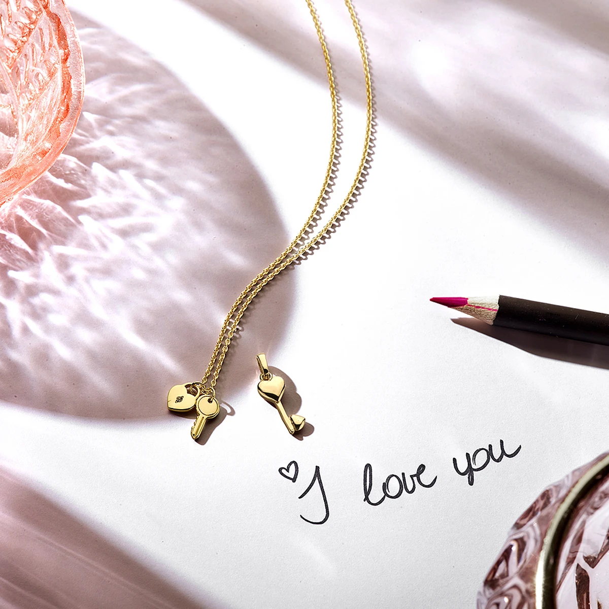 hanger sleutel 14K geelgoud