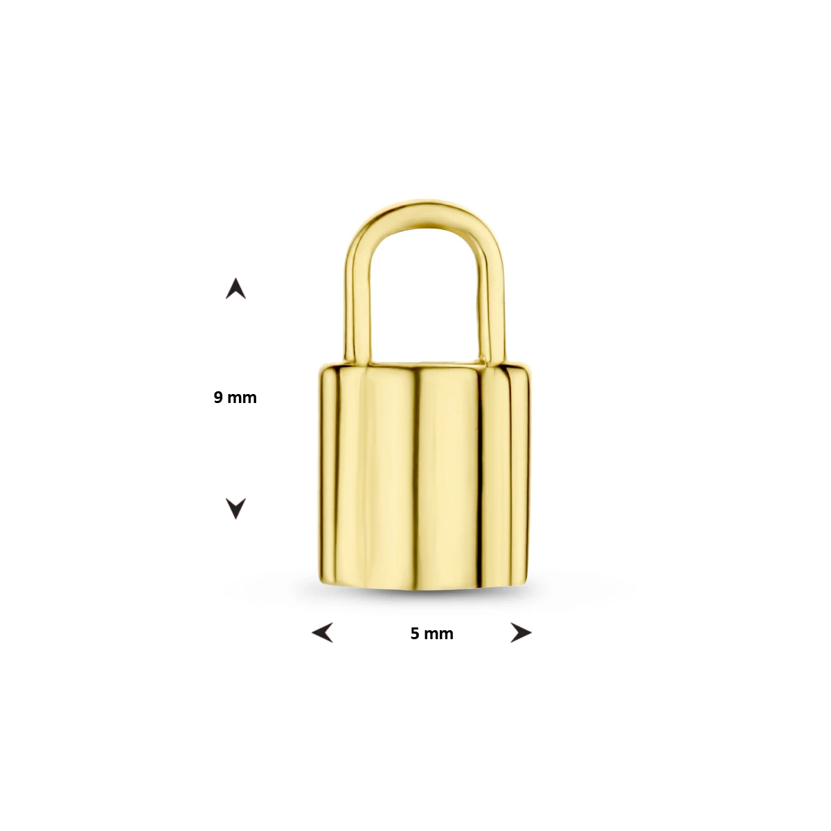 hanger slot 9 mm 14K geelgoud