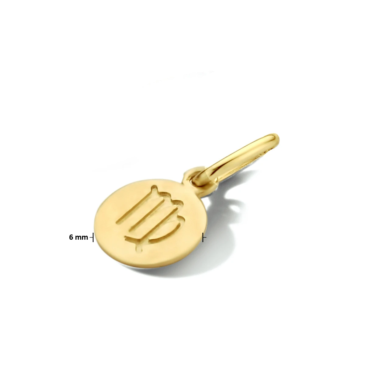 hanger sterrenbeeld 12 mm 14K geelgoud