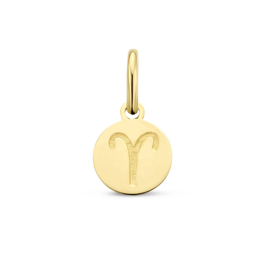 hanger sterrenbeeld 12 mm 14K geelgoud