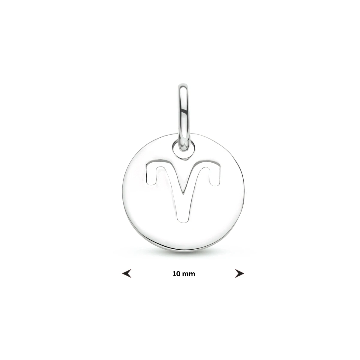 hanger sterrenbeeld 13 mm zilver gerhodineerd