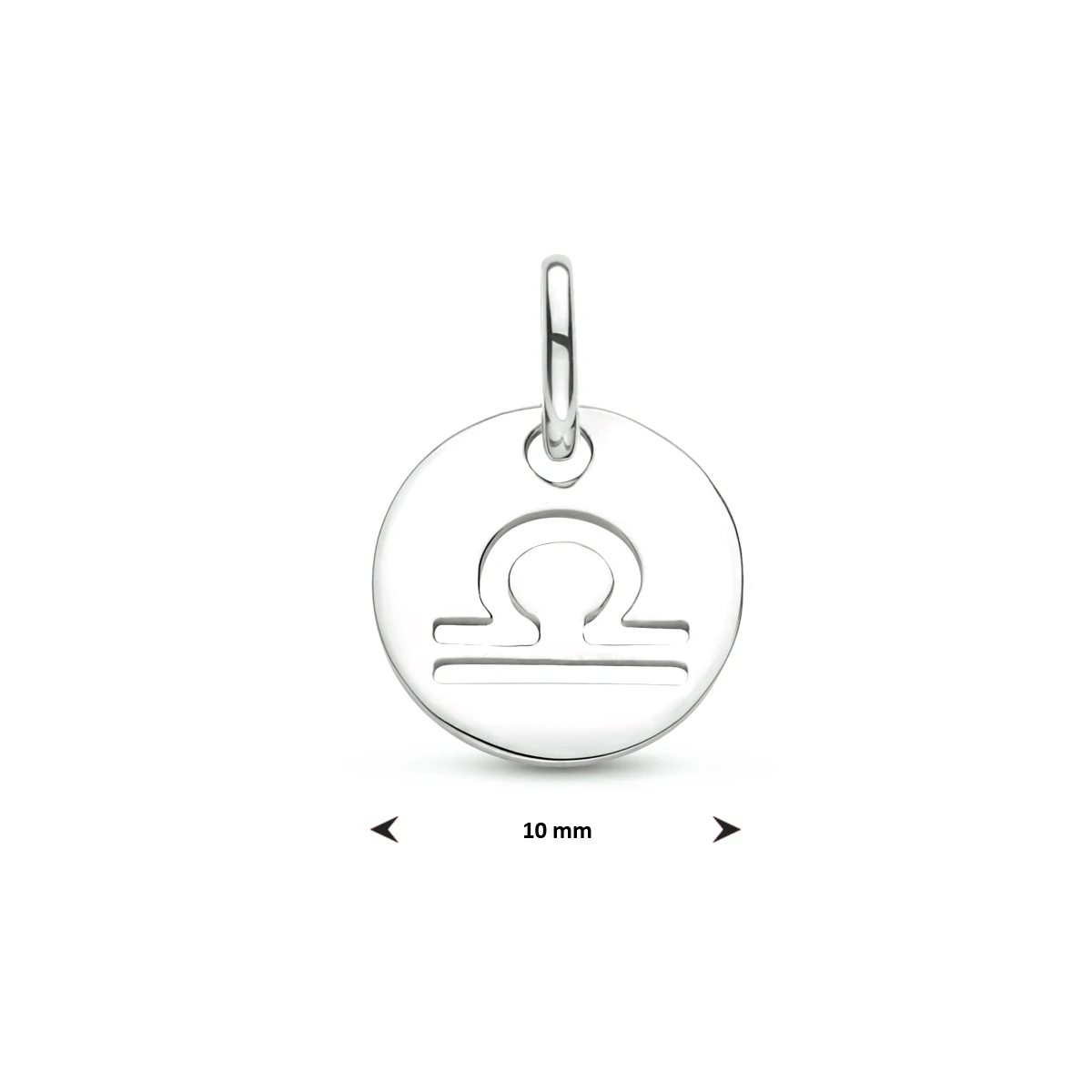 hanger sterrenbeeld 13 mm zilver gerhodineerd