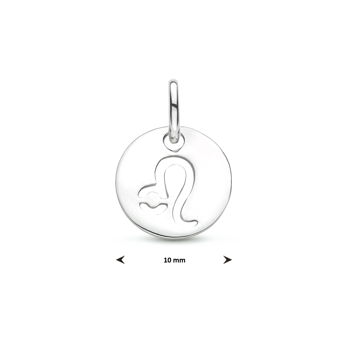 hanger sterrenbeeld 13 mm zilver gerhodineerd